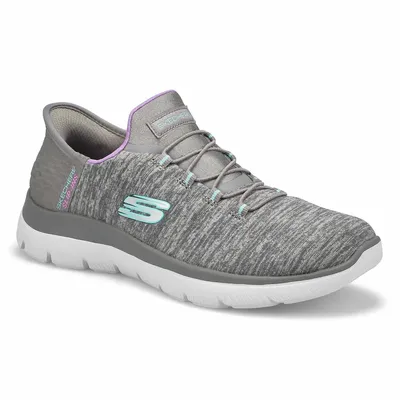 Womens Summits Slip-Ins Sneaker - Grey