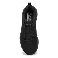 Womens Skech-Air Court Slick Avenue Sneaker - Black