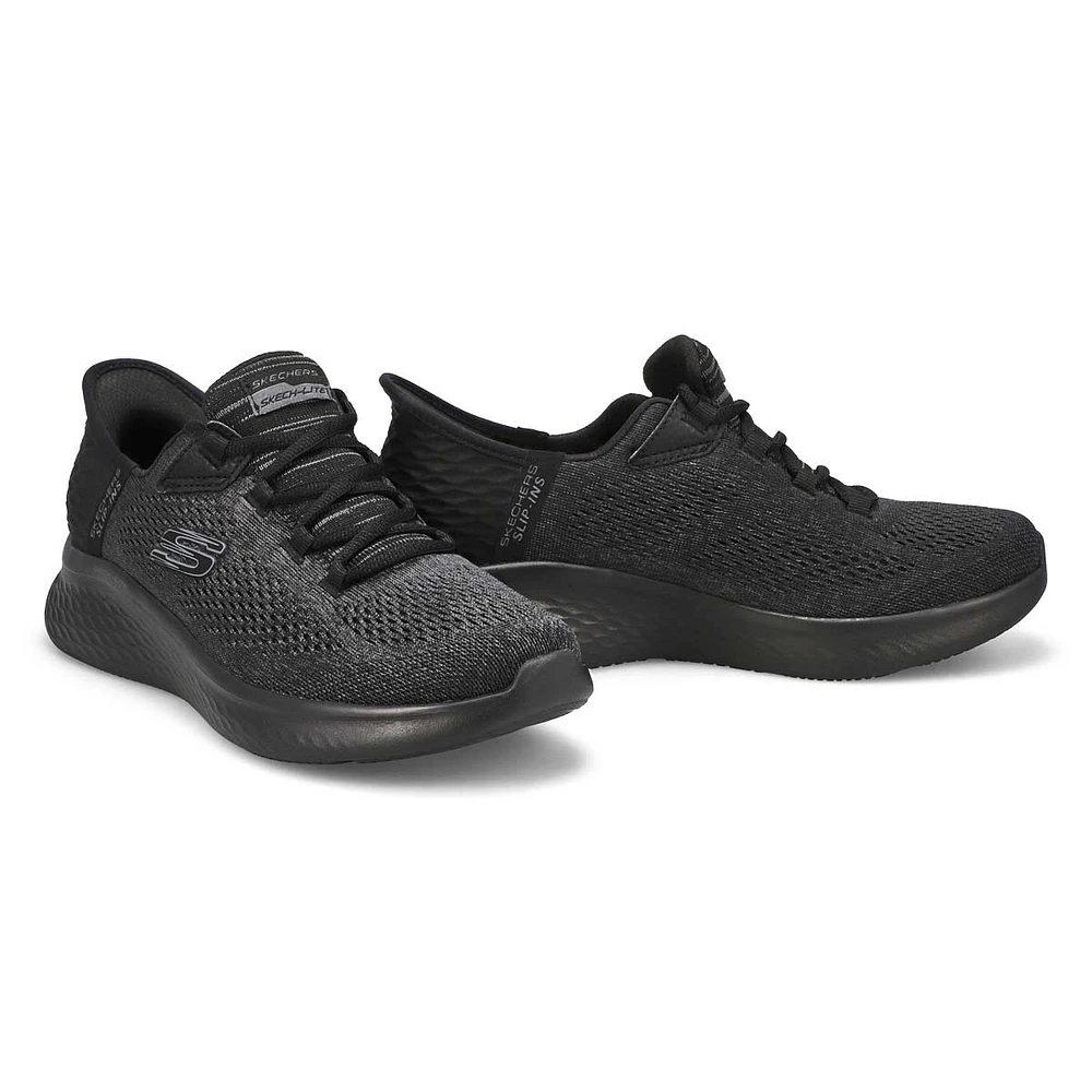 Womens Skech-Lite Pro Natural Beauty Lace Slip-Ins Sneaker - Black