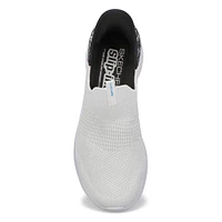 Womens Bobs Sport Slip-Ins Sneaker - White/Black