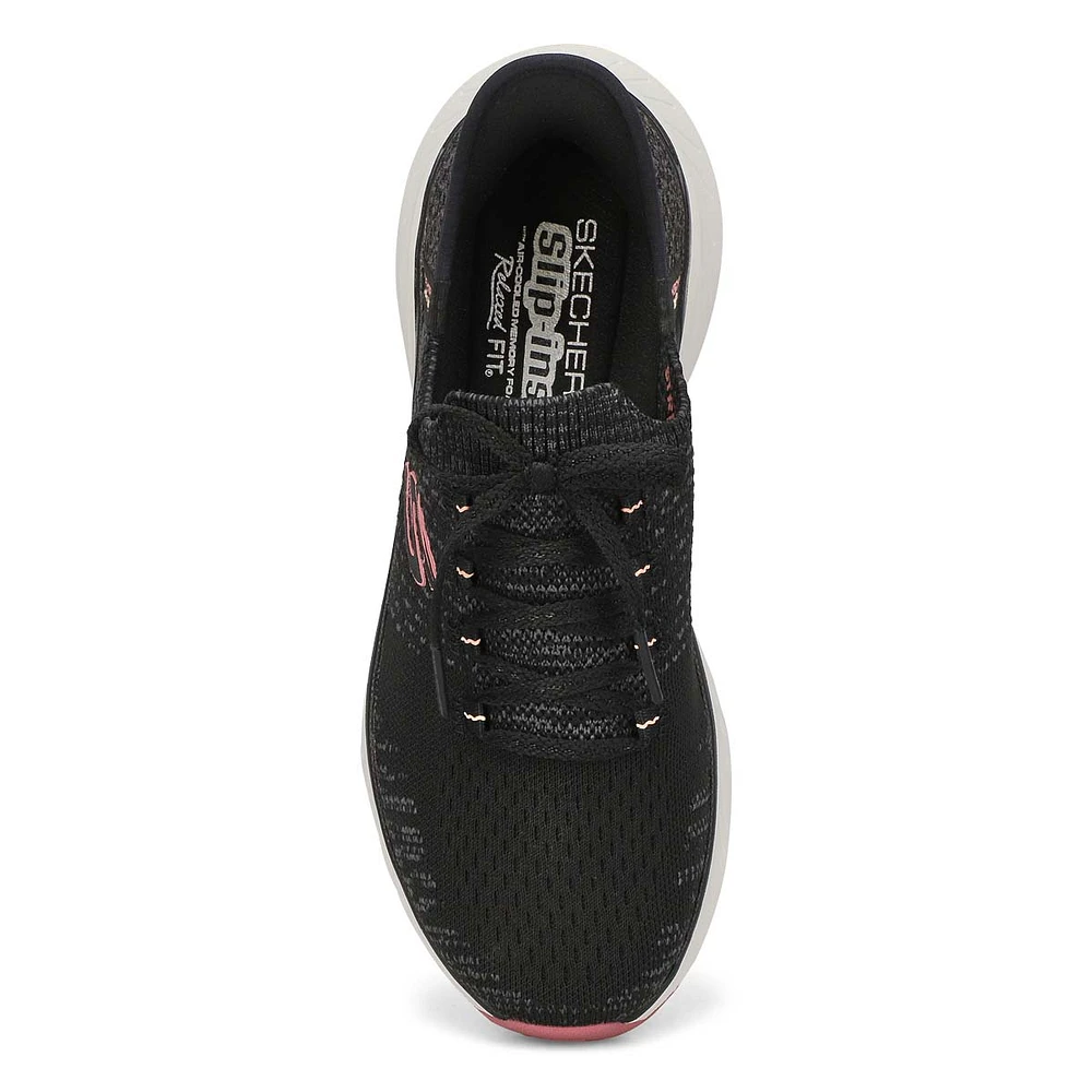 Womens Edgeride Slip-Ins Sneaker - Black/Pink