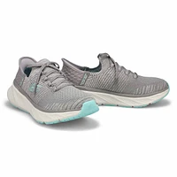 Womens Edgeride Slip-Ins Sneaker - Grey/Turquoise