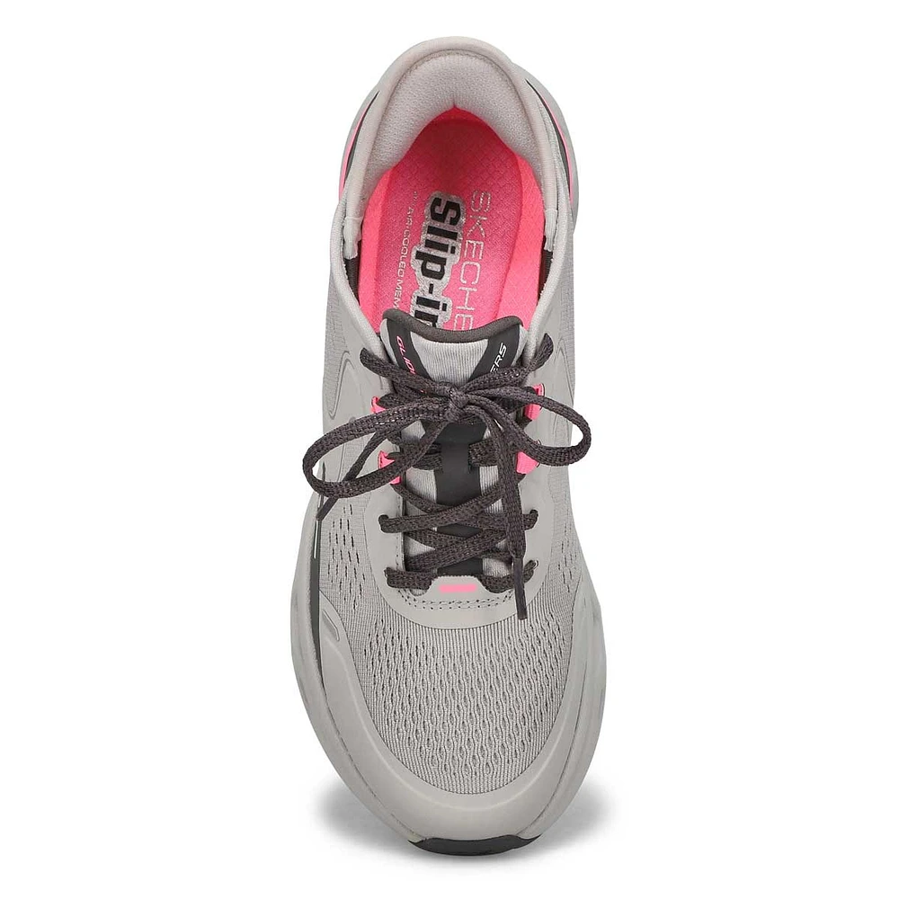 Womens Glide-Step Altus Slip-Ins Sneaker - Grey/Pink