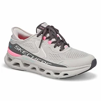 Womens Glide-Step Altus Slip-Ins Sneaker - Grey/Pink