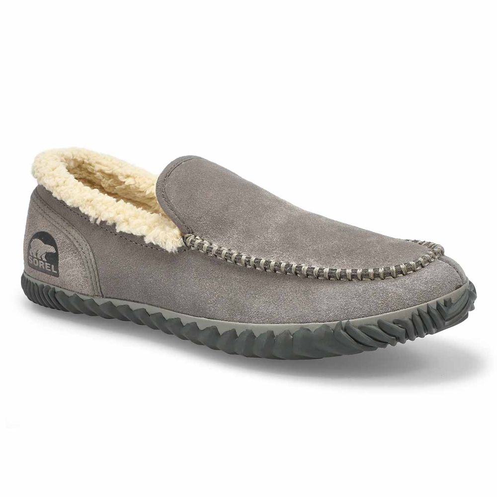 Mens Dude Moc Slipper - Quarry