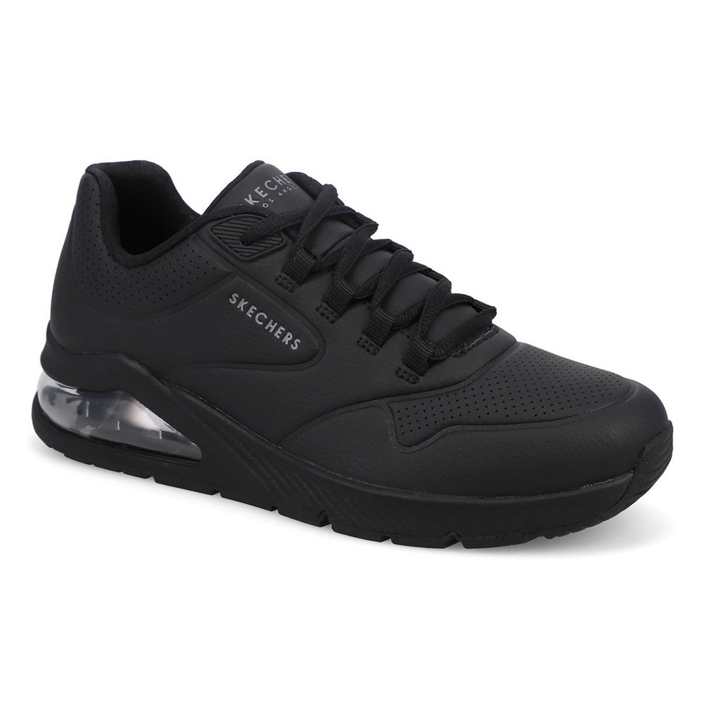 Black Womens Uno Sneaker, Skechers