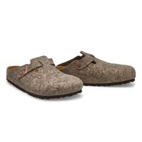 Mens Boston Wool Casual Clog - Cacao