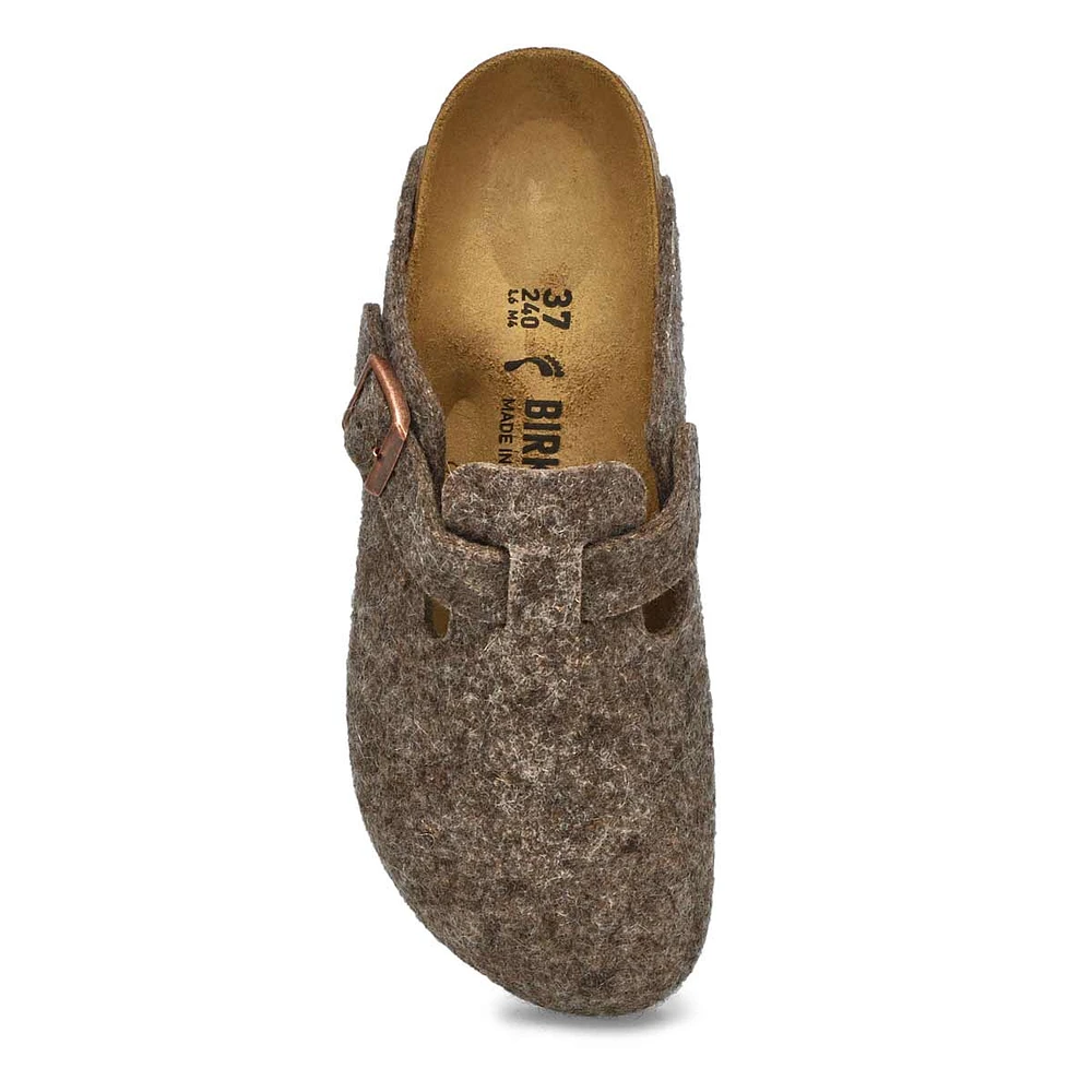 Womens Boston Wool Narrow Clog - Cocoa