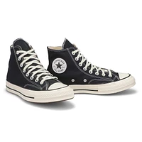 Mens Chuck 70 Hi Top Sneaker - Black/Black/Egret