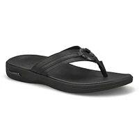 Womens  Arch Fit Maui Thong Sandal - Black