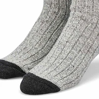 Mens Duray Wool Blend Heavy Sock - Grey/Black