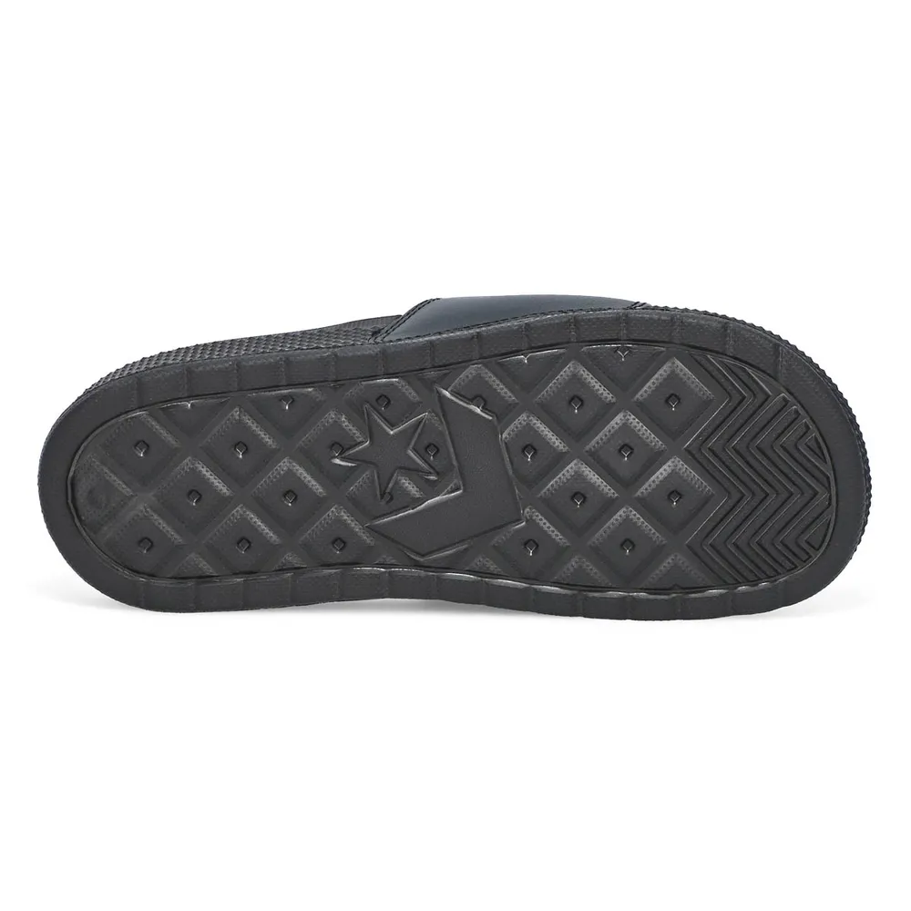 Womens All Star Casual Slide Sandal -  Black/White