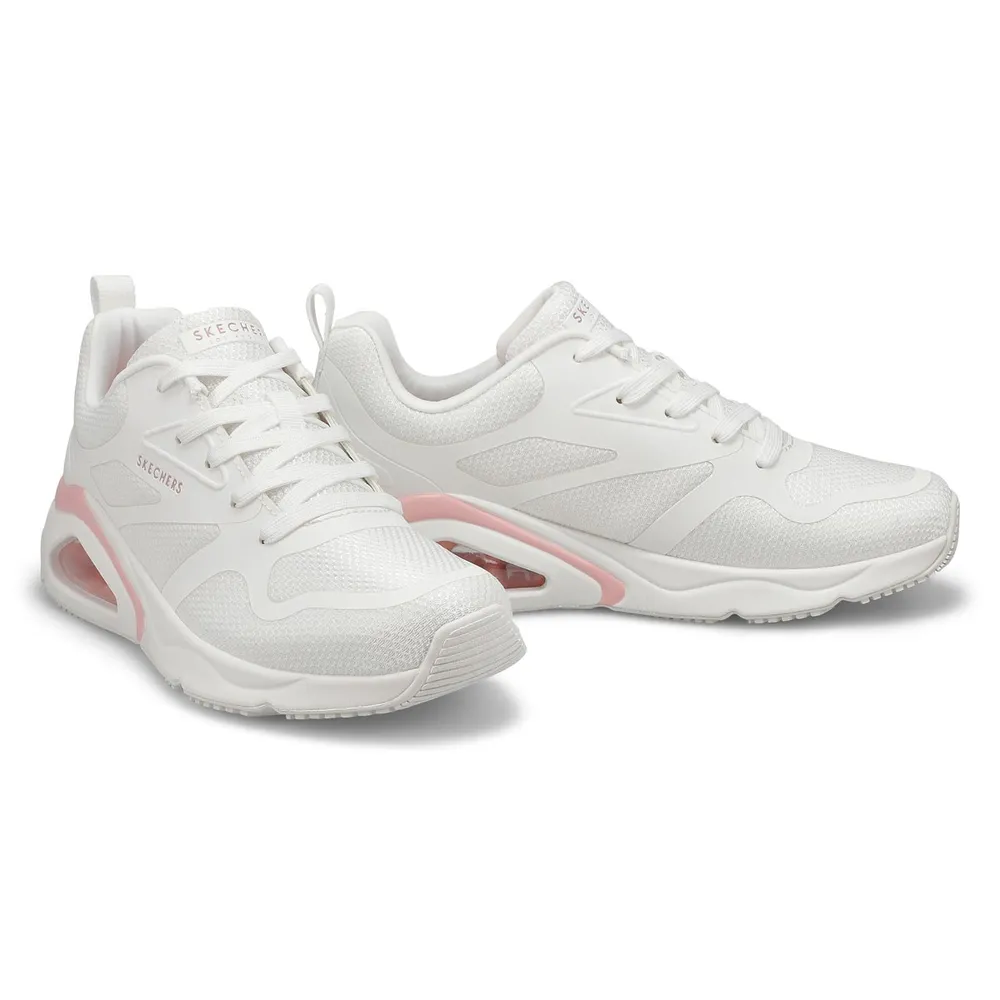 Womens Tres Air Elevated Sneaker - White/Pink