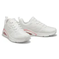 Womens Tres Air Elevated Sneaker - White/Pink