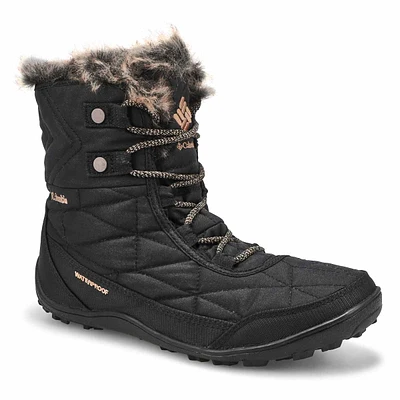 Womens Minx Shorty III Waterproof Winter Boot - Black/Black