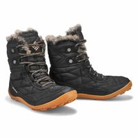 Womens Minx Shorty III Waterproof Winter Boot - Black/Khaki