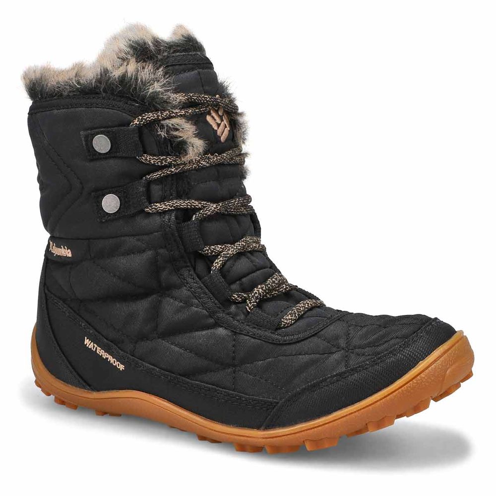 Womens Minx Shorty III Waterproof Winter Boot - Black/Khaki