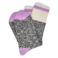 Womens Duray Marled Work Sock - Grey/Lilac