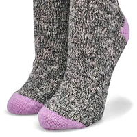 Womens Duray Marled Work Sock - Grey/Lilac