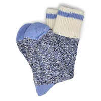 Womens Duray Marled Work Sock - Light Blue