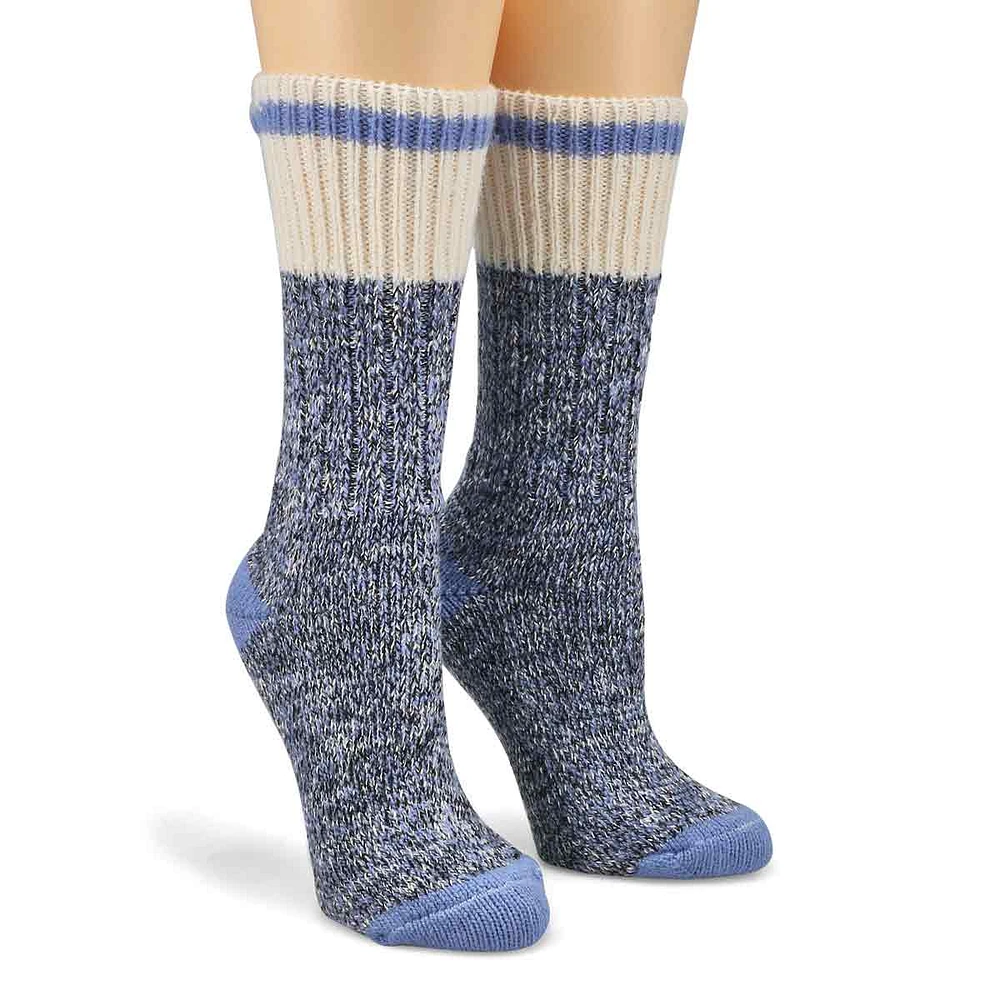 Womens Duray Marled Work Sock - Light Blue