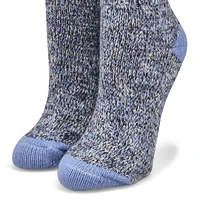 Womens Duray Marled Work Sock - Light Blue