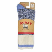 Womens Duray Marled Work Sock - Light Blue