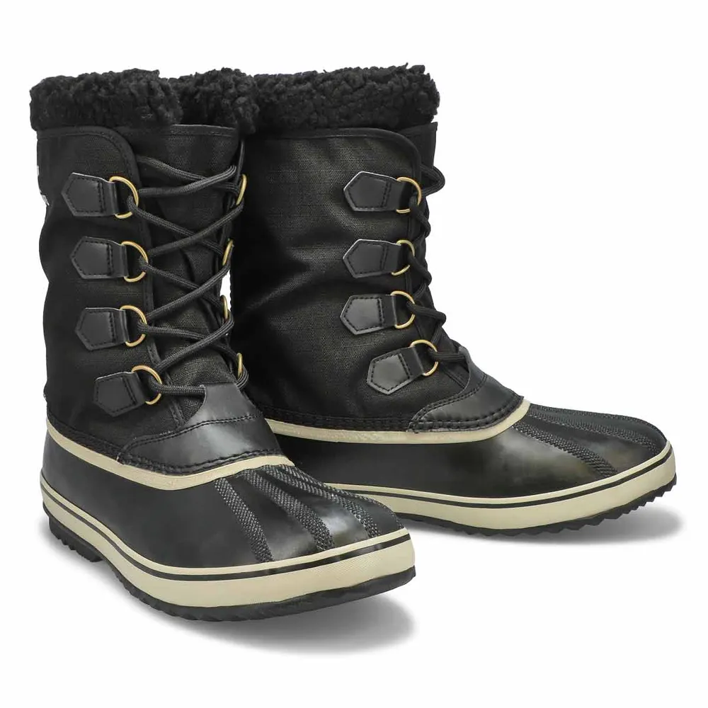 Mens 1964 Pac Nylon Waterproof Winter Boot - Black/Fossil