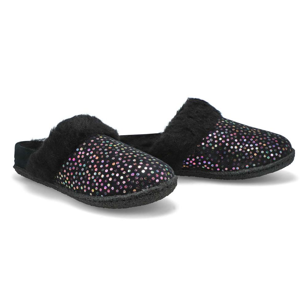 Girls Nakiska Slide II Slipper - Black