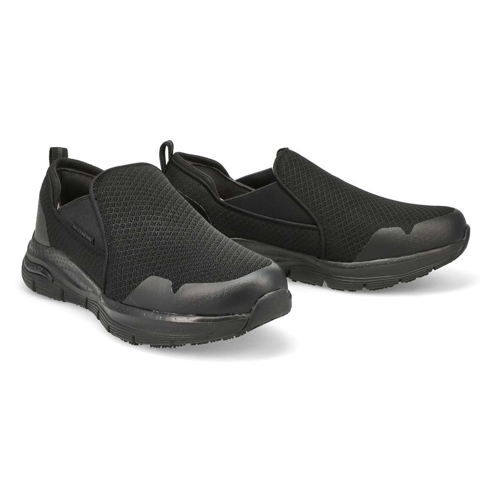 Mens Arch Fit Sr Tineid Slip Resistant Sneaker - Black