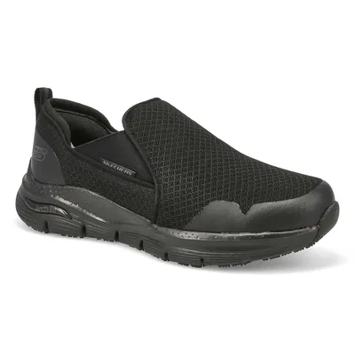 Mens Arch Fit Sr Tineid Slip Resistant Sneaker - Black