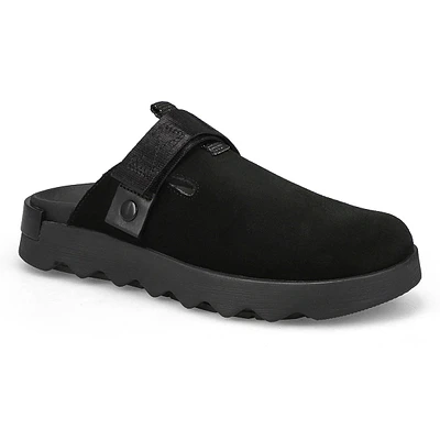 Womens Viibe Suede Casual Clog - Black/Sea Salt