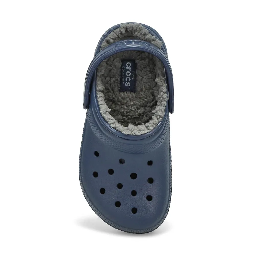 Kids Classic Lined Comfort Clog - Navy/Charcoal