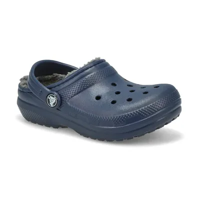 Kids Classic Lined Comfort Clog - Navy/Charcoal