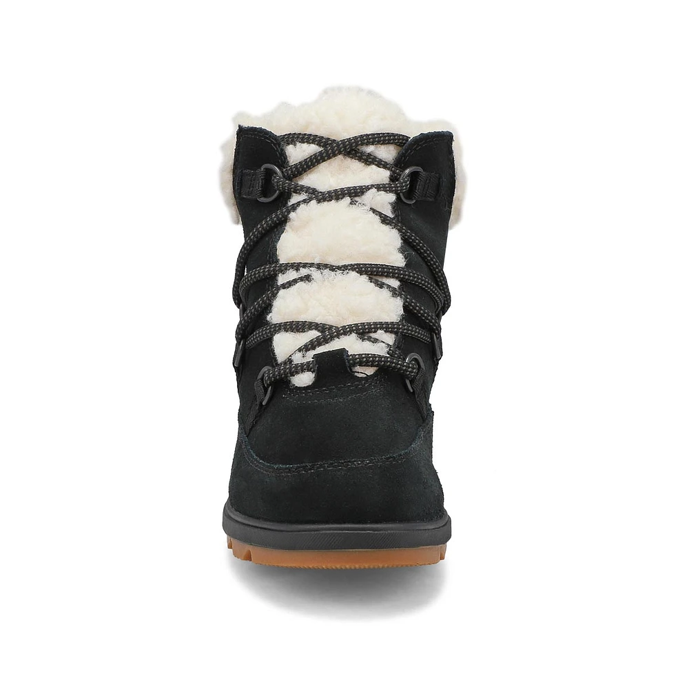 Womens Evie Cozy Lace Waterproof Boot - Black