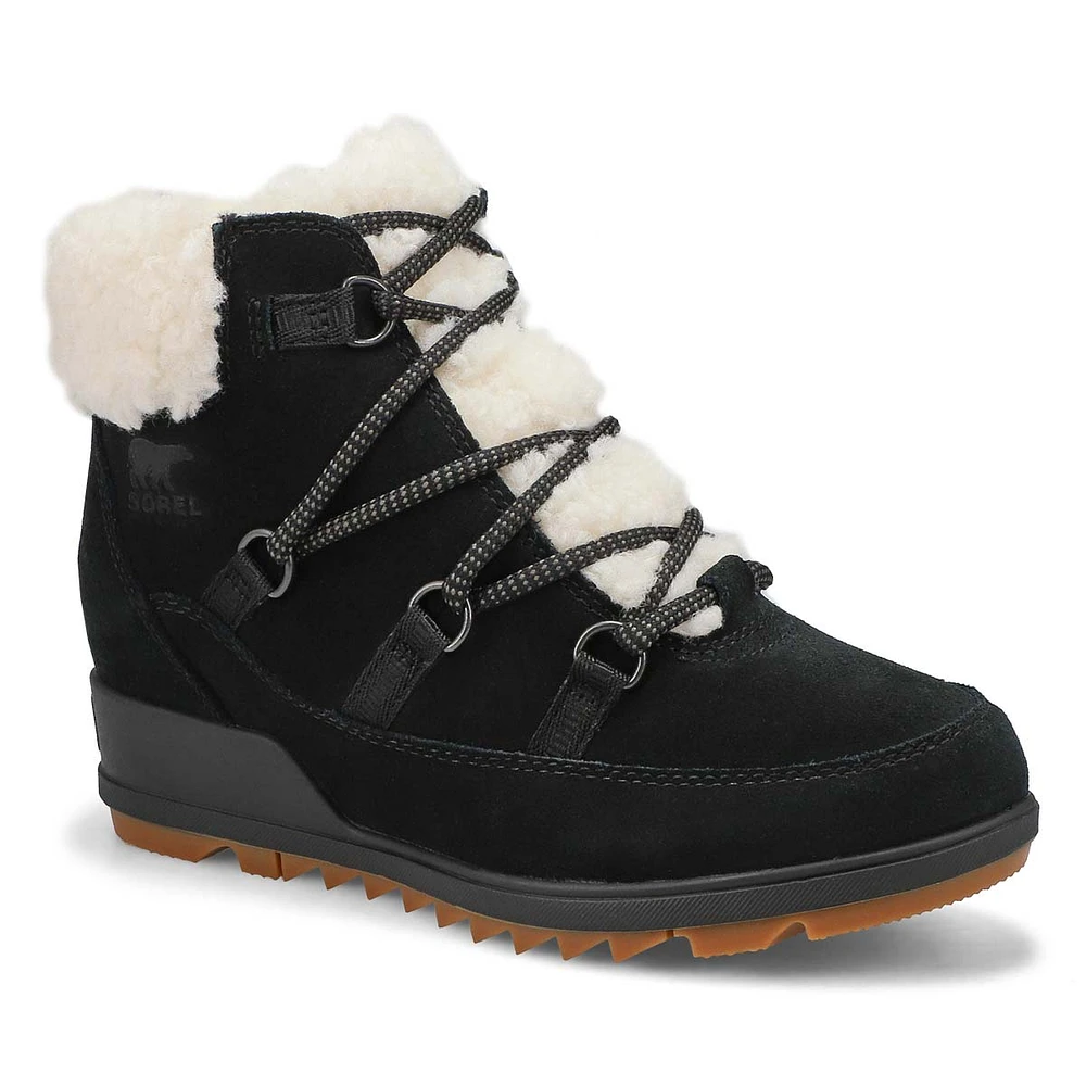 Womens Evie Cozy Lace Waterproof Boot - Black