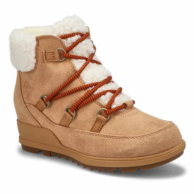 Womens Evie Cozy Lace Waterproof Boot - Buff