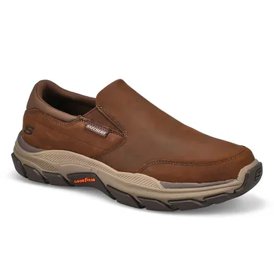 Mens Respected Calum Extra Wide Slip On Casual Shoe - Brown