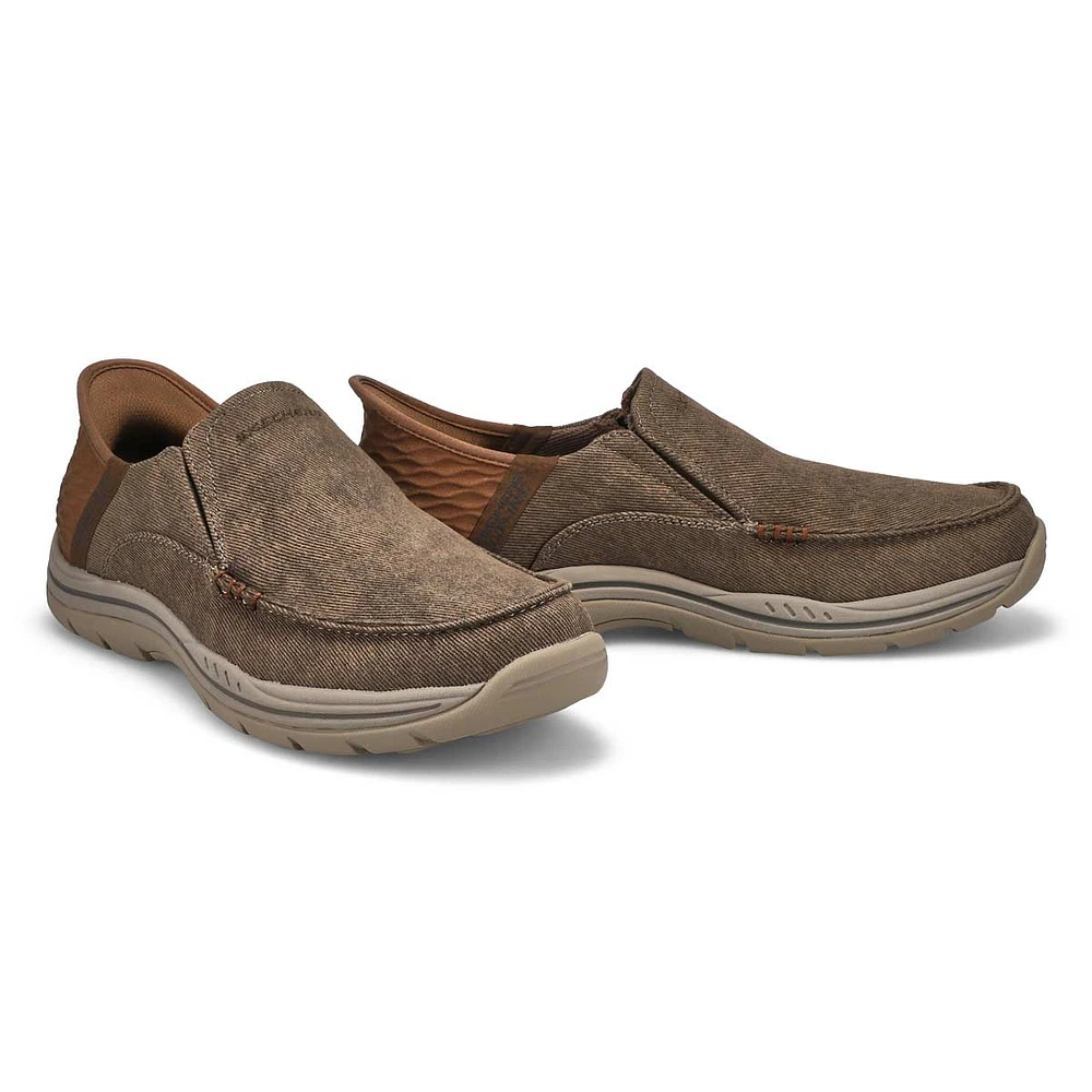 Mens Expected Slip-Ins Casual Shoe - Brown