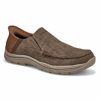 Mens Expected Slip-Ins Casual Shoe - Brown