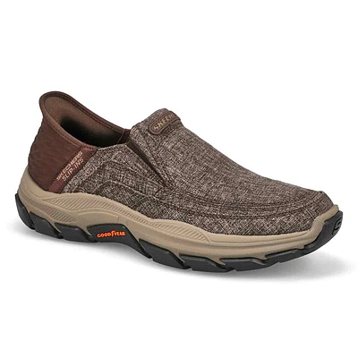 Mens Respected Garville Slip-Ins Casual Shoe - Dark Brown