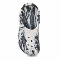 Womens Classic Marbled EVA Clog - White/Black