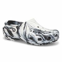 Womens Classic Marbled EVA Clog - White/Black