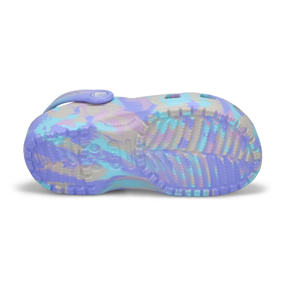 Kids  Classic Marbled EVA Comfort Clog - Moon Jelly/Multi