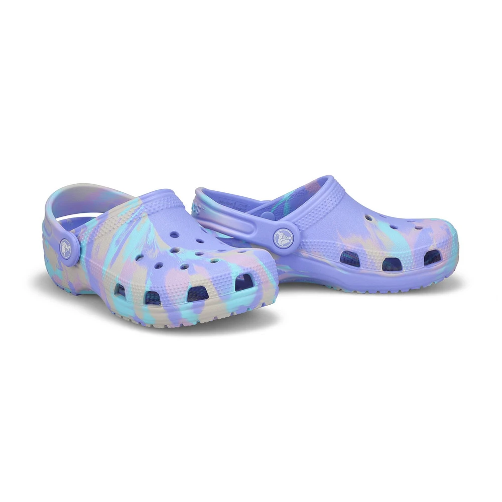 Kids  Classic Marbled EVA Comfort Clog - Moon Jelly/Multi