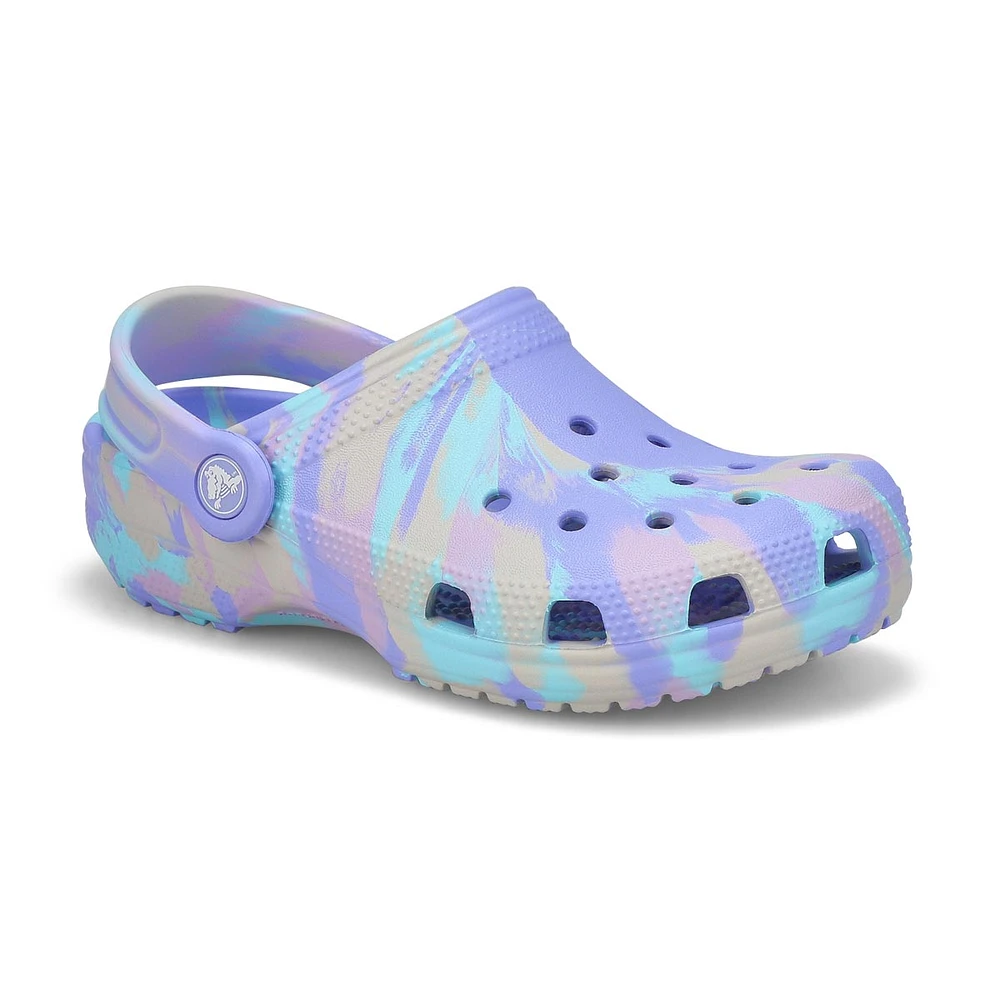 Kids  Classic Marbled EVA Comfort Clog - Moon Jelly/Multi