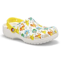 Womens Classic Pokemon 2 Clog - White/Multi