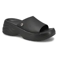 Womens Skyline Platform Slide Sandal - Black