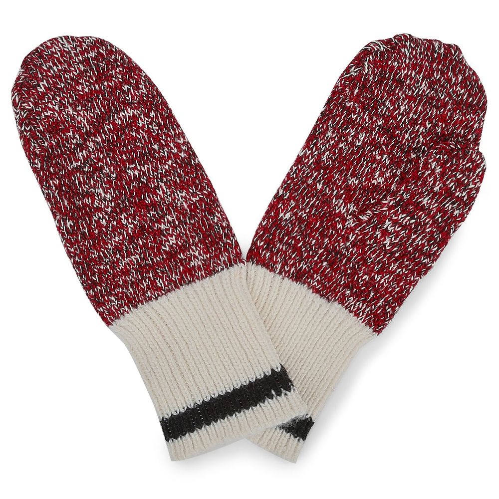 Womens Duray Marled Mitten - Red/Black