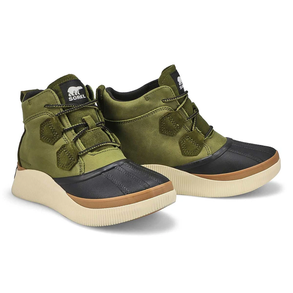 Womens Out N About IV Waterproof Boot - Utility Green/Black